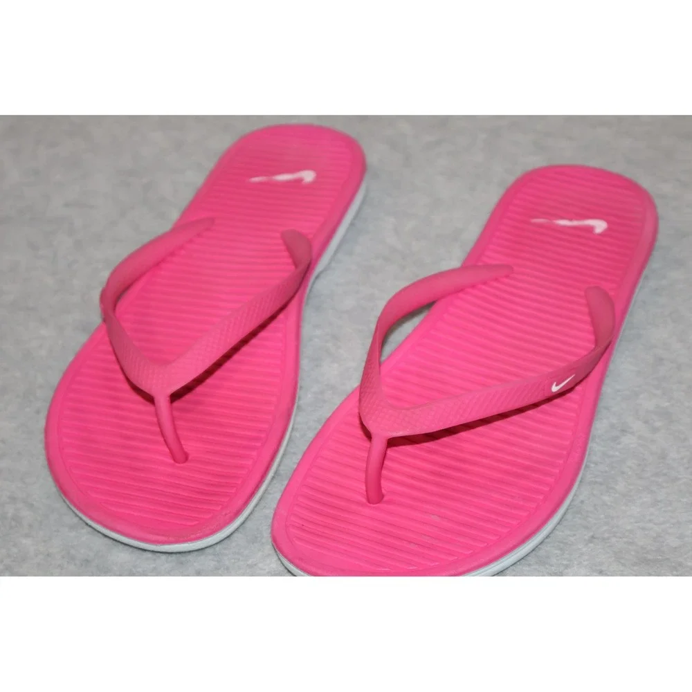 Nike Solarsoft Thong II Women Size 9 Wide 40.5 Pink Flip Flop Sandals
